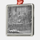 Kerstmis in het land metalen ornament (Links)