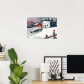 Kerstmis in het land poster (Thuiskantoor)