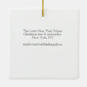 Kerstmis in het Lotte New York-paleis - Keramisch Ornament (Achterkant)