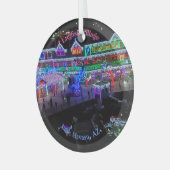 Kerstmis in het meer van Havasu Glas Ornament (Voorkant links)