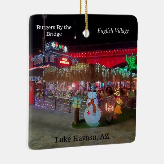 Kerstmis in het meer van Havasu Keramisch Ornament (Rechts)