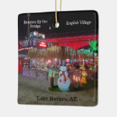 Kerstmis in het meer van Havasu Keramisch Ornament (Links)