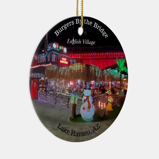 Kerstmis in het meer van Havasu Keramisch Ornament (Rechts)