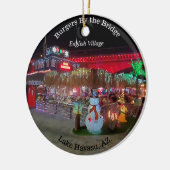 Kerstmis in het meer van Havasu Keramisch Ornament (Links)