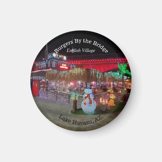 Kerstmis in het meer van Havasu Magneet (Voorkant)