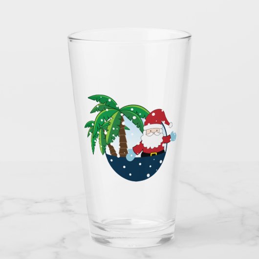 Kerstmis in het Paradijs Glas (Voorkant)