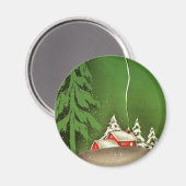 Kerstmis in het Parlement in de boswinter Magneet (Voorkant / Achterkant)