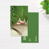 Kerstmis in het Parlement in de boswinter Visitekaartjes (Bureau)