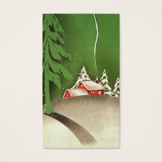 Kerstmis in het Parlement in de boswinter Visitekaartjes (Voorkant)