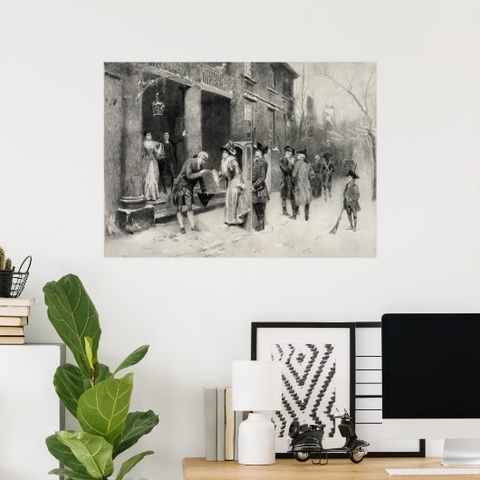 Kerstmis in het poster van de koloniale Times (Thuiskantoor)