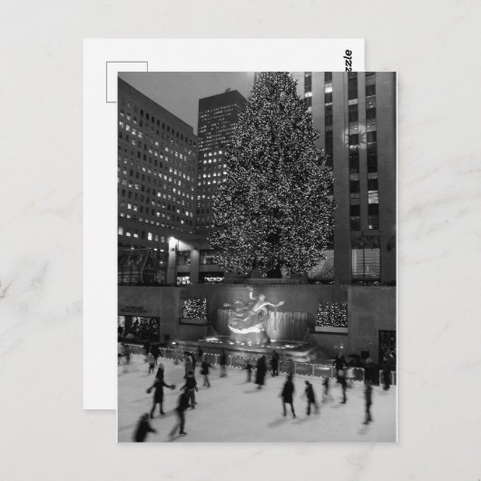 Kerstmis in het Rockefeller Center | New York City Briefkaart (Voorkant / Achterkant)
