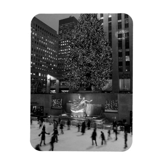 Kerstmis in het Rockefeller Center - NYC Magneet (Verticaal)