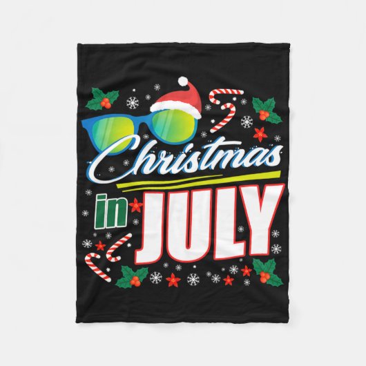 Kerstmis in juli 1 fleece deken (Voorkant)