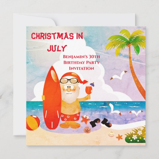 Kerstmis in juli 2010 kaart (Voorkant)