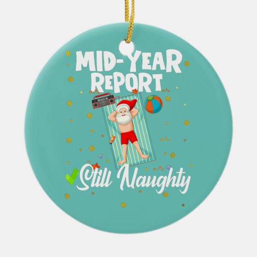 Kerstmis in juli 2010 keramisch ornament (Voorkant)