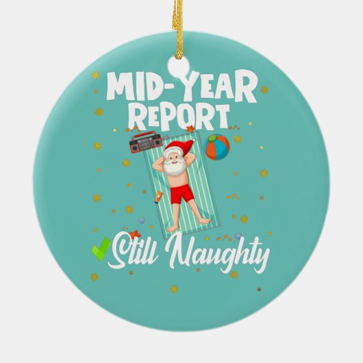 Kerstmis in juli 2010 keramisch ornament (Achterkant)