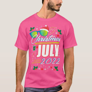 Kerstmis in juli 2022 t-shirt