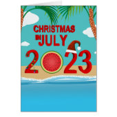 Kerstmis in juli 2023 Watermeloen Beach (Voorkant)
