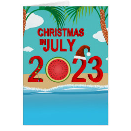 Kerstmis in juli 2023 Watermeloen Beach
