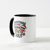 Kerstmis in juli 4 juli ijs USA Mok (Voorkant links)