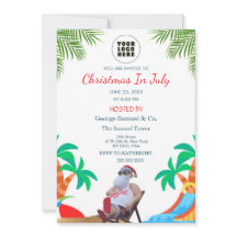 Kerstmis in juli | Aangepaste bedrijfsnaam & logo
