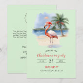 Kerstmis in juli Aangepaste bedrijfsnaam Logo & Te Kaart (Voorkant / Achterkant)