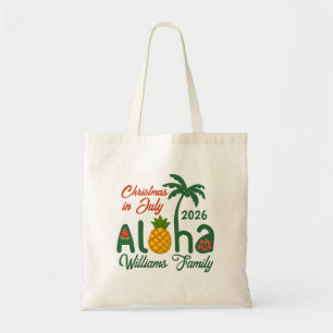 Kerstmis in juli Aloha Persoonlijk Tote Bag