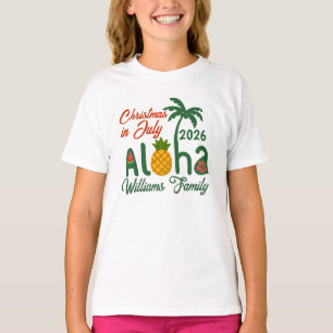 Kerstmis In Juli Aloha Persoonlijke T-Shirt