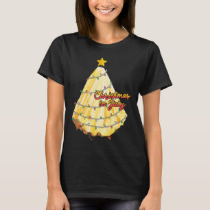 Kerstmis in juli Ananas Kerstboom Zomer T-shirt