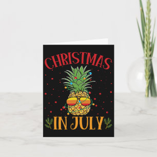 Kerstmis in juli ananas zomer vakantie  kaart