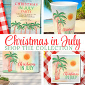 Kerstmis in juli BBQ-feest Palmboom servetten