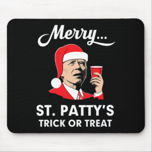 Kerstmis in juli Biden Kerstman Vrolijke St Patty' Muismat