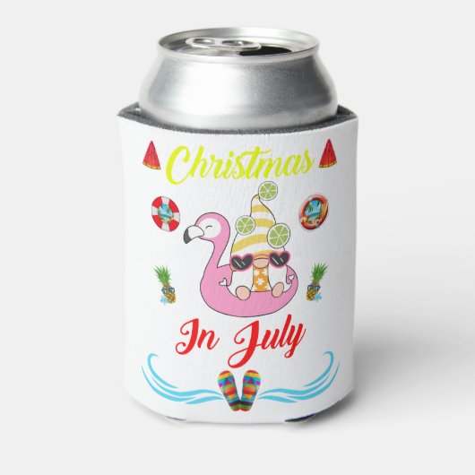 Kerstmis in juli blikjeskoeler (Blikje Achterkant)