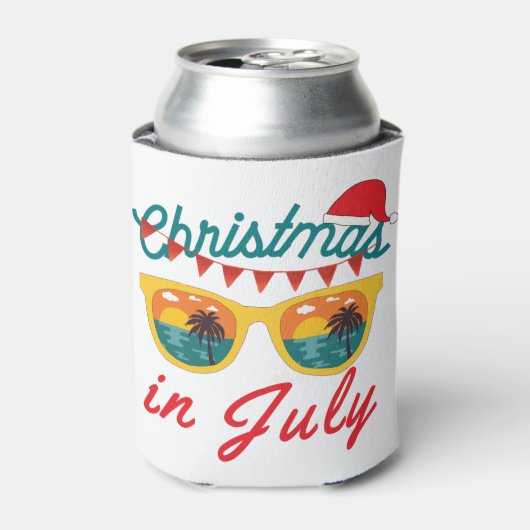 Kerstmis in juli blikjeskoeler (Blikje Voorkant)