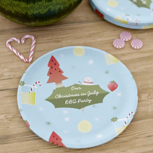 Kerstmis in juli Bord BBQ-party