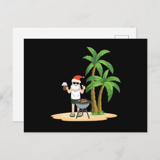 Kerstmis in juli briefkaart (Voorkant / Achterkant)