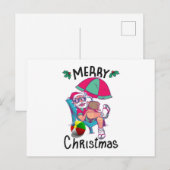 Kerstmis in juli briefkaart (Voorkant / Achterkant)