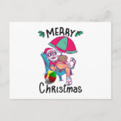 Kerstmis in juli briefkaart (Voorkant)