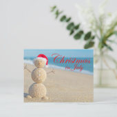 Kerstmis in juli briefkaart (Staand voorkant)