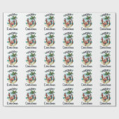 Kerstmis in juli Briefkaart Sticker Square Sticker Cadeaupapier (Vlak)