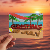 Kerstmis in juli Briefkaart voor feestdagen