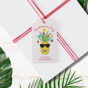 Kerstmis in juli cadeaulabel