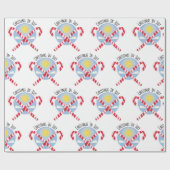 Kerstmis in juli cadeaupapier (Vlak)