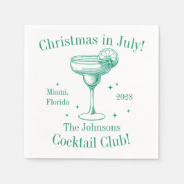Kerstmis in juli Cocktail Party Servet