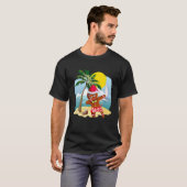 Kerstmis in juli Dabben Santa Gingerbread Zomer T-shirt (Voorkant volledig)