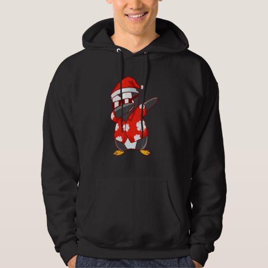Kerstmis in juli Dabbing Pinguïn Hoodie (Voorkant)
