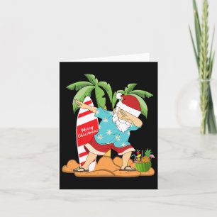 Kerstmis in juli: Dabbing Santa Summer Watermelon Kaart
