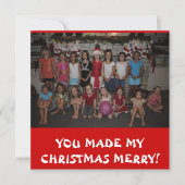 Kerstmis in juli Dank je wel! Kaart (Voorkant)