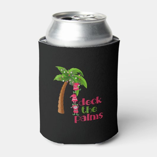 Kerstmis in juli doorsnee kermis blikjeskoeler (Blikje Voorkant)