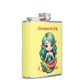 Kerstmis in juli Elf Zeemeermin Thunder_Cove Heupfles (Rechts)